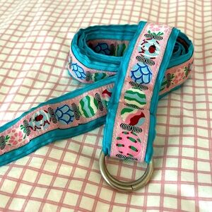 Angela Moore Blue Ribbon D Ring Belt Medium